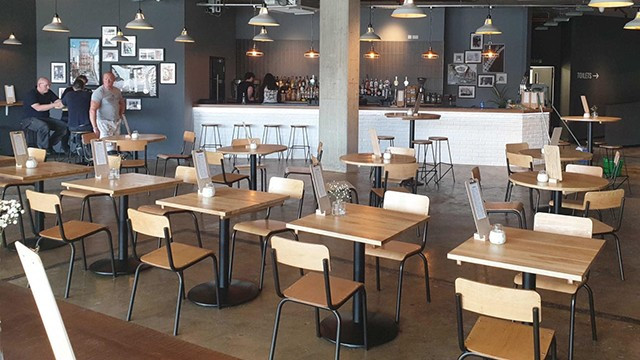 Mann Island Social bar and cafe in Liverpool designed by Cunniff Design